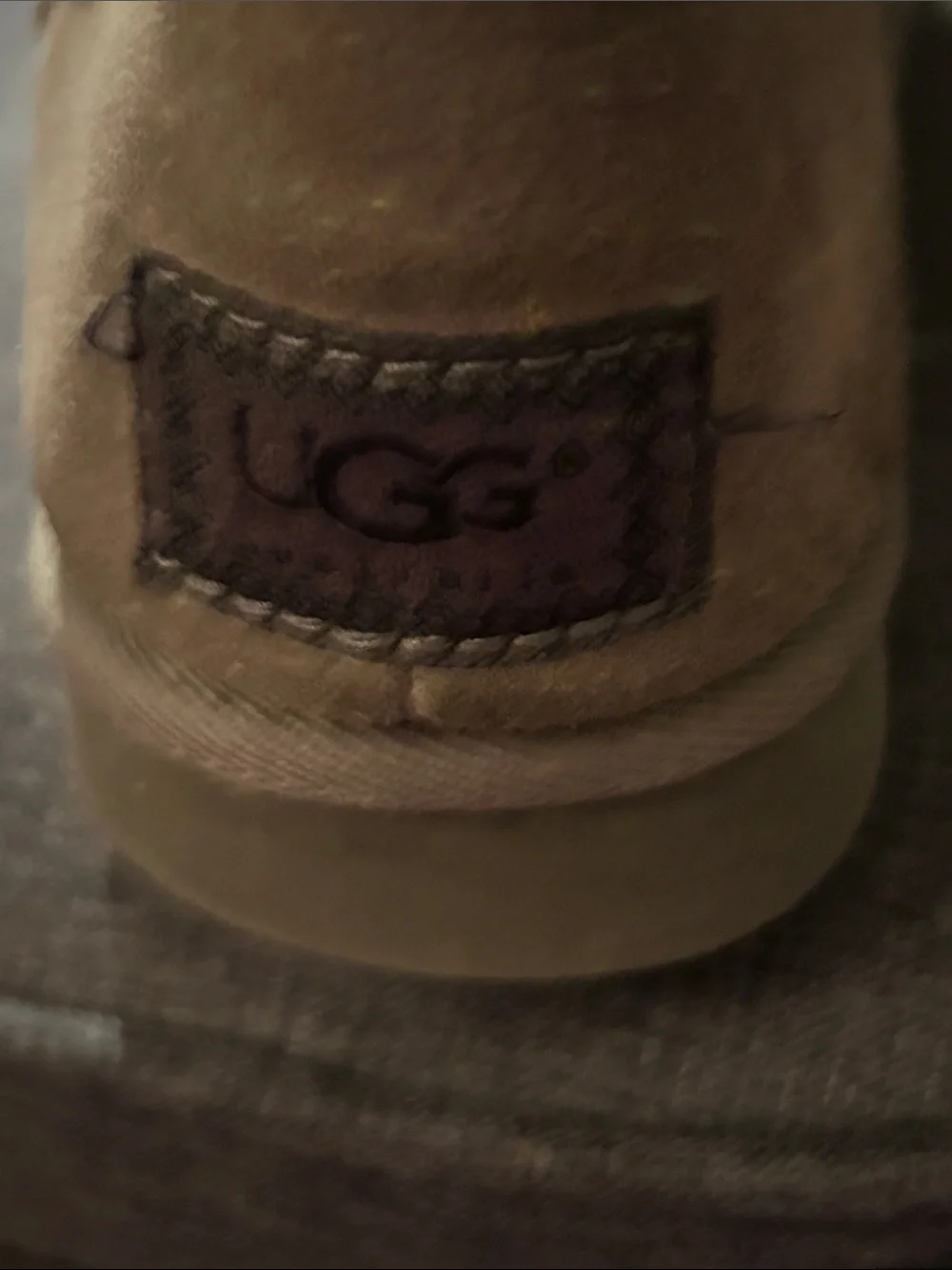 UGG Gray Knit Button-Accent Tall Boot